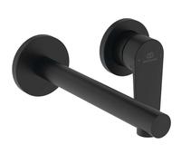 Ideal Standard Ceralife O - Mitigeur de lavabo encastré, 2 trous, noir soyeux BE019XG