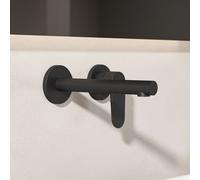 Ideal Standard Mitigeur lavabo encastré Ceralife O 2 trous saillie 180 mm Noir soyeux BE019XG