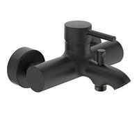 Ideal Standard Mitigeur de baignoire CeraLine BC199XG Monocommande mural Noir mat Économie d'eau