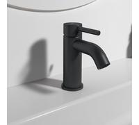 Ideal Standard Mitigeur de lavabo CeraLine BC193XG Noir avec vidage, projection 100 mm