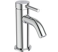Ideal Standard - Ceraline Mitigeur monocommande petit, robinet de lavabo compact avec cartouche FirmaFlow, sans tige de commande ni bonde, Easyfix, chromé