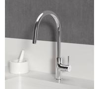 Ideal Standard Ceraline Nuovo - Mitigeur d’évier avec douchette extractible, chrome BE268AA
