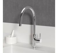 Ideal Standard Ceraline Nuovo Mitigeur de de cuisine pivotant basse pression avec douchette extractible, BE271AA,