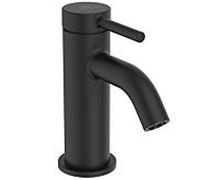 Ideal Standard Ceraline Nuovo mitigeur lavabo BD958XG projection 90 mm, avec valve push-open, Silk Noir