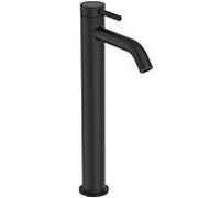 Ideal Standard Ceraline Nuovo mitigeur lavabo BD960XG projection 135 mm, base verticale avec valve push-open Silk Noir