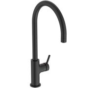 Ideal Standard Ceraline Nuovo Robinet de cuisine, haute sortie - Noir | Rotation à 360°, système de fixation rapide EasyFix+