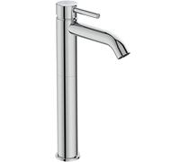 Ideal Standard Ceraline Robinet salle de bain Mitigeur lavabo Rehaussé pour Vasque, Chrome, Livré avec Bonde et Vidage Métal, Economique, Résistant BC194AA