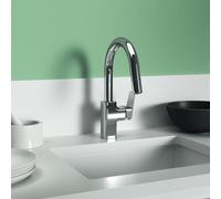 Ideal Standard CeraPlan Mitigeur de cuisine pivotant, avec douchette extractible, BD337AA,