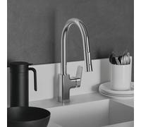 Ideal Standard CeraPlan – Mitigeur d'évier BD338AA – Douchette extractible BlueStart, chrome