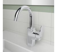Ideal Standard CeraPlan mitigeur lavabo BD235AA avec bec haut et orientable, chromé, avec métal garniture de vidange