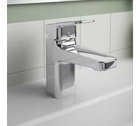 Ideal Standard CeraPlan mitigeur lavabo BD216AA saillie 103mm, chromé, Blue avec valve push-open