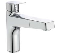 Ideal Standard – Mitigeur d'évier CeraPlan BD331AA – Bec extractible, saillie 210 mm, chromé