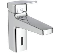 Ideal Standard - Ceraplan, Mitigeur double commande pour lavabo, Utilisation hybride à capteur ou levier, Chromé
