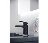 Ideal Standard CeraPlan mitigeur lavabo BD214XG saillie 103 mm, noir soie, avec garniture de vidange en métal, avec fixation Easyfix+