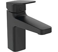 Ideal Standard CeraPlan mitigeur lavabo BD227XG projection 124 mm, noir soie, avec métal garniture de vidange