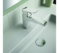 Ideal Standard CeraPlan mitigeur lavabo BD229AA saillie 124mm, chromé, valve push-open