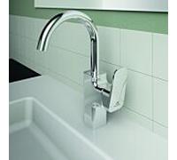 Ideal Standard CeraPlan mitigeur lavabo BD234AA avec bec haut et orientable, chromé, sans garniture de vidange