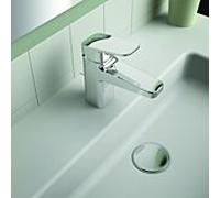 Ideal Standard CeraPlan mitigeur lavabo BD274AA projection 103mm, chromé, avec métal garniture de vidange et fixation Easyfix