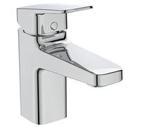 Ideal Standard Ceraplan Mitigeur Lavabo pour Salle de bain Chrome Blue Start Avec Bonde Vidage Hauteur 15 cm Hauteur sous bec 7,5 cm BD215AA