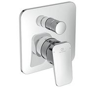 Ideal Standard - Ceraplan Mitigeur monocommande à encastrer pour baignoire/douche, pièces extérieures uniquement - Sans accessoires de douche - Couleur chrome