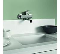 Ideal Standard Ceraplan robinet de cuisine BD341AA chromé , montage mural, saillie 198mm