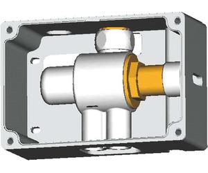 Ideal Standard CeraPlus - Boîte de connexion thermostatique pour mélange de température (utilisation avec toutes les piles du capteur), neutre A3813NU