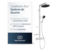 Ideal Standard Alu+ ensemble de douche mural avec thermostat oui chrome BD583SI