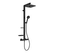 Ideal Standard Ceratherm ALU+ - Set de douche avec thermostat, 26x26 cm, 2 jets, noir soyeux BE210XG