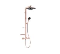 Ideal Standard Ceratherm ALU+ - Set de douche avec thermostat, 26x26 cm, 2 jets, rosé BE210RO
