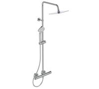 Ideal Standard CeraTherm - Colonne de douche T100 avec thermostat, 20 cm, 3 jets, chrome A7240AA