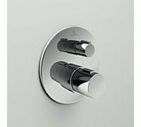 Ideal Standard Ceratherm Kit de montage final T100 A5813AA pour thermostat simple encastrable, kit 2, chromé