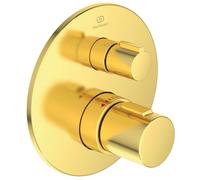 Ideal Standard CeraTherm - Mitigeur de douche thermostatique encastré, Brushed Gold A5813A2
