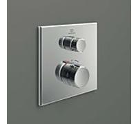 Ideal Standard Mitigeur thermostatique de douche encastré Ceratherm Navigo A7301AA chromé carré