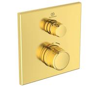 Ideal Standard CeraTherm Navigo - Mitigeur de douche thermostatique encastré, Brushed Gold A7301A2