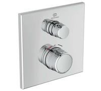 Ideal Standard CeraTherm Navigo thermostatique de douche à encastrer A7301AA carré, kit de montage final, chromé