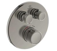 Ideal Standard CeraTherm Navigo - Mitigeur de douche thermostatique encastré pour 2 sorties, Silver Storm A7296GN