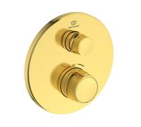 Ideal Standard CeraTherm Navigo - Mitigeur de douche thermostatique encastré, Brushed Gold A7295A2