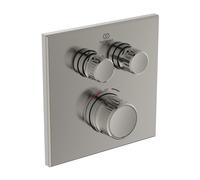 Ideal Standard CeraTherm Navigo - Mitigeur de douche thermostatique encastré pour 2 sorties, Silver Storm A7302GN