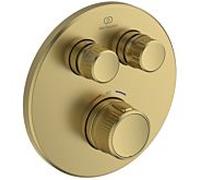 Ideal Standard Mitigeur thermostatique Ceratherm Navigo A7296A2 encastré 2 sorties Or brossé