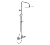Ideal Standard Colonne de douche murale Ceratherm T100 A7240AA – Thermostatique Chrome 3 jets