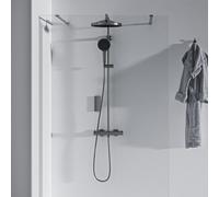 Ideal Standard Ceratherm T125+ Colonne de douche en applique avec mitigeur thermostatique, A7689A5,