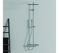 Ideal Standard Ceratherm T125 Colonne de douche en applique avec mitigeur thermostatique, A7589AA,