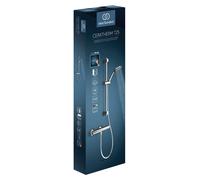 Ideal Standard Ceratherm T25 Combiné de douche avec thermostat de douche, hauteur 600mm, chrome, A7203AA