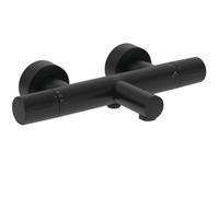 Ideal Standard Ceratherm T25 Mitigeur bain-douche apparent, Économies d'eau et d'énergie, avec protection contre les brûlures (CoolBody) et fonction thermostat - Noir Mat (315x181x70 mm)