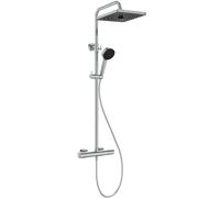 Ideal Standard Ceratherm T25+ - Set de douche avec thermostat, 26x26 cm, 2 jets, chrome A8498AA