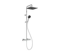 Ideal Standard Ceratherm T25+ - Set de douche avec thermostat, 26x26 cm, 2 jets, chrome A8530AA
