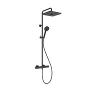 Ideal Standard Ceratherm T25+ - Set de douche avec thermostat, 26x26 cm, 2 jets, noir soyeux A8530XG