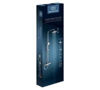 Ideal Standard Ceratherm T25 Système de douche avec thermostat de douche apparent Flex, chrome, A7208AA, A7701AA