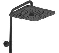 Ideal Standard Ceratherm T25+ - Set de douche avec thermostat, 26x26 cm, 2 jets, noir soyeux A8530XG