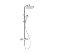 Ideal Standard Ceratherm T25N - Set de douche avec thermostat, diamètre 26 cm, 2 jets, chrome A8520AA